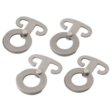 Sada háčikov Outwell Accessory hooks 4 pcs. strieborná