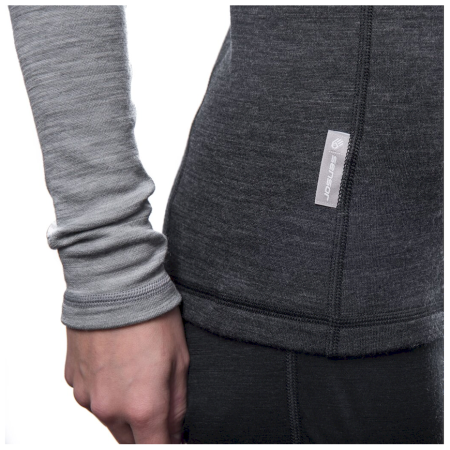 Dámske funkčné tričko Sensor Merino Bold dl. rukáv zip