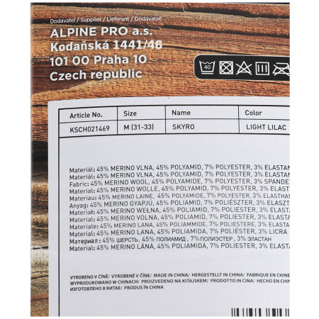 Detské ponožky Alpine Pro Skyro Pink