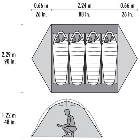 Turistický stan MSR Elixir 4 Tent