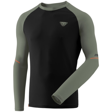 Pánske tričko Dynafit Alpine Pro M L/S Tee čierna/zelená 0913 - black out SAGE/5290