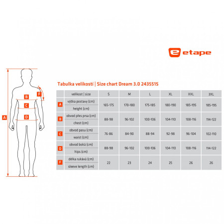 Pánsky cyklistický dres Etape Dream 3.0