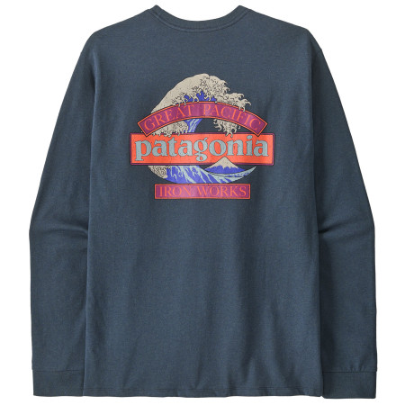 Pánske tričko Patagonia Long-Sleeved Great Waves Responsibili-Tee
