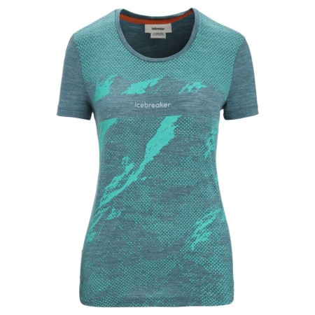 Dámske funkčné tričko Icebreaker Women Sphere II SS Tee Trail zelená Green Glory Heather