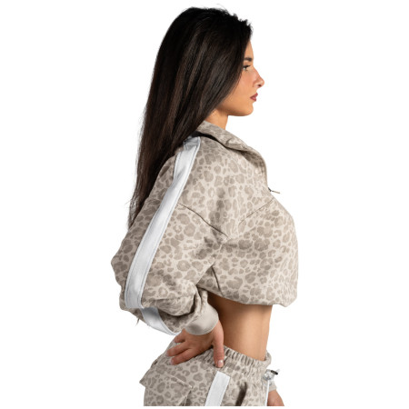 Dámska mikina Nebbia Half-Zip Leopard Sweatshirt Primal