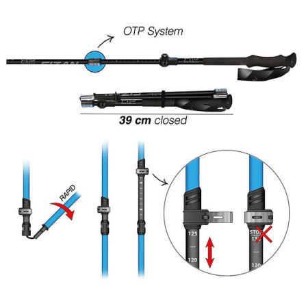 Trekové palice Fizan RFP Touring