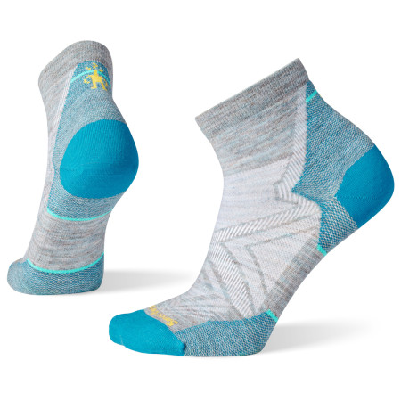 Dámske ponožky Smartwool Run Zero Cushion Ankle Socks sivá lunar gray