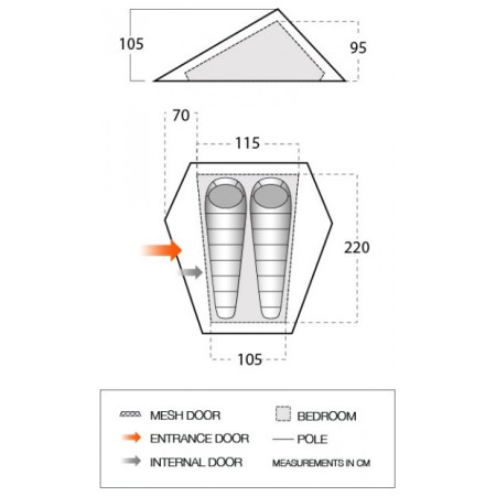 Ultraľahký stan Vango Heddon 200