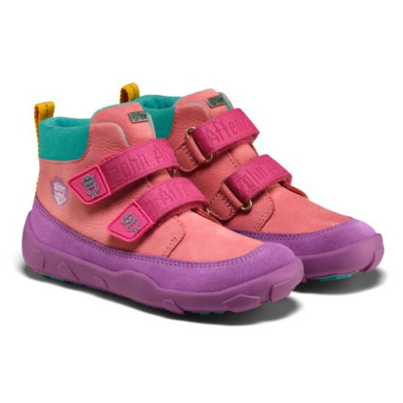 Dětské barefoot boty Affenzahn Low Boot Leather Friendy Owl fialová Owl