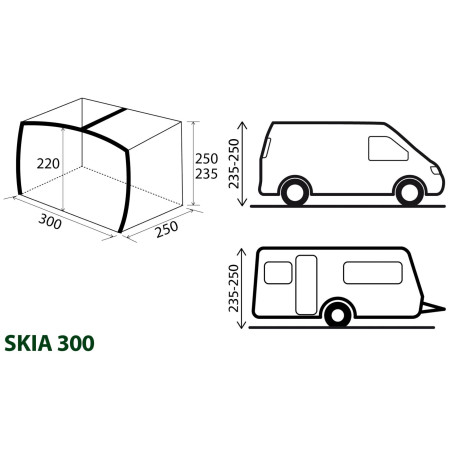 Prístrešok Brunner Skia 300 Aerocampin