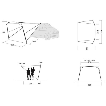 Prístrešok Outwell Touring Canopy