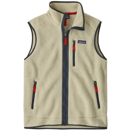 Pánska vesta Patagonia Men's Retro Pile Fleece Vest béžová Pelican w/Smolder Blue