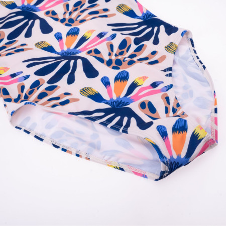 Detské plavky AquaWave Salava Jr - Summer Beige Flower Print