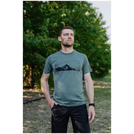 Pánske tričko MOOA Merino Lyolite Highlander 150 Short