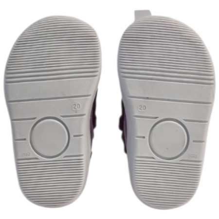 Detské barefoot topánky beBare 3485SA Purple