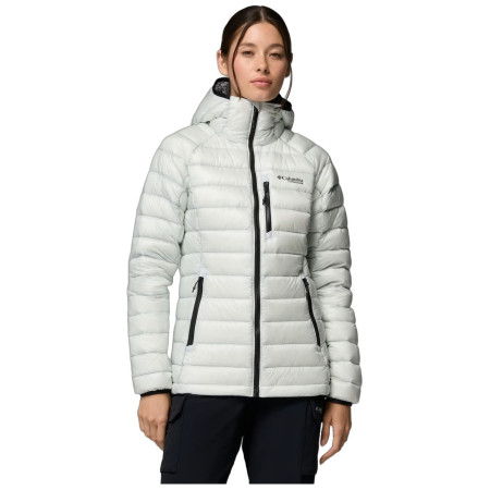 Dámska páperová bunda Columbia Arctic Crest Down Hooded Jacket biela White