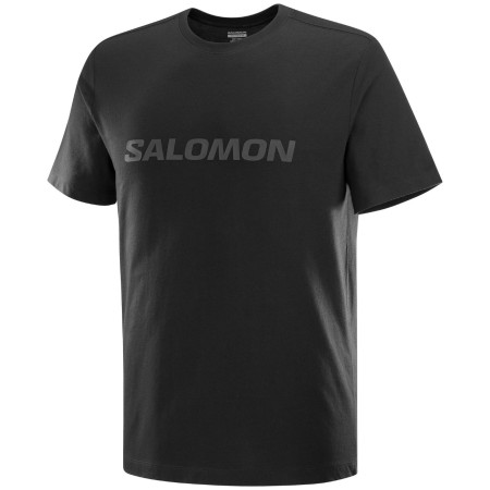 Pánske tričko Salomon Logo SS TEE M čierna Deep Black
