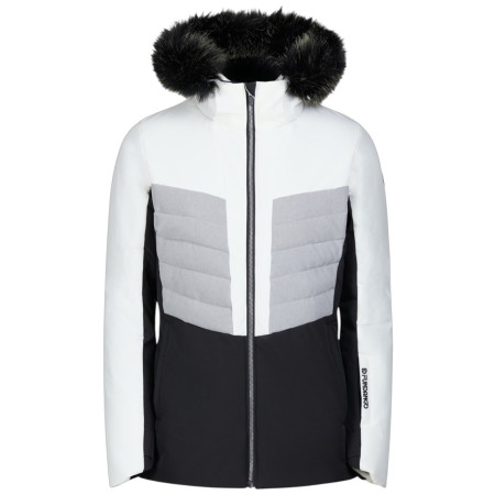 Dámska zimná bunda s kožušinkou Fundango Salina II Padded Jacket biela white