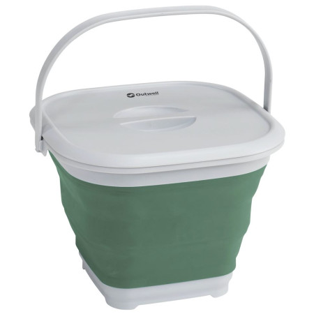 Skladací kôš Outwell Collaps Bucket Square tmavě zelená Shadow Green
