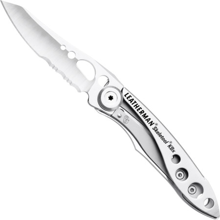 Zatvárací nôž Leatherman HU Skeletool KBX strieborná Silver