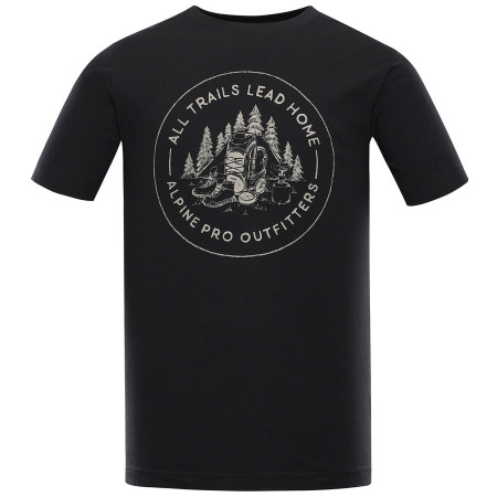 Pánske tričko Alpine Pro Lefer čierna/sivá black