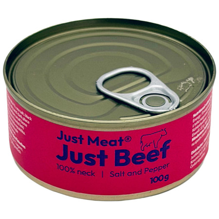 Konzerva Just Meat Hovězí krk 100 g červená