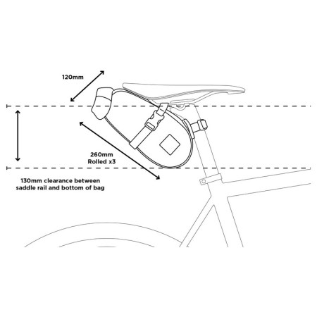 Podsedlová brašňa Restrap Saddle Pack 2.5l