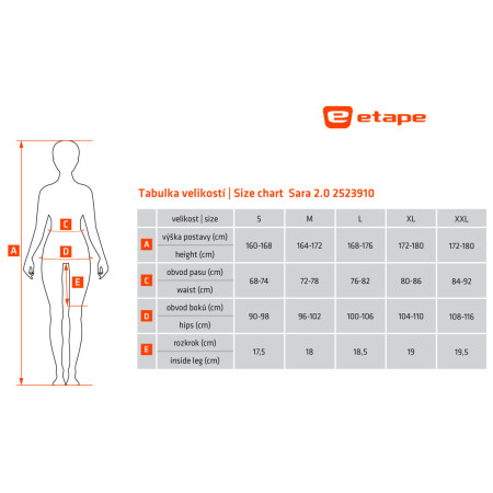 Dámske cyklistické kraťasy Etape Sara 2.0