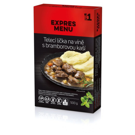 Hotové jedlo Expres menu KM Teľacie líčka s kašou