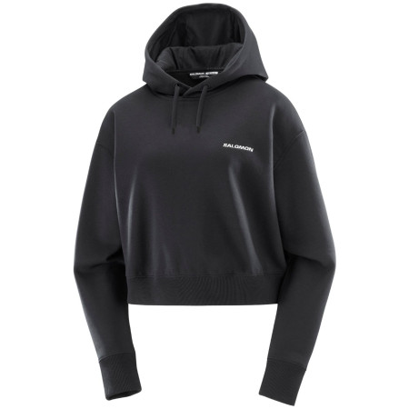 Dámska mikina Salomon Short Hoodie čierna Deep Black