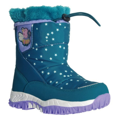 Detské snehule Regatta Peppa Winter Boot modrá Glfstr/Lilac