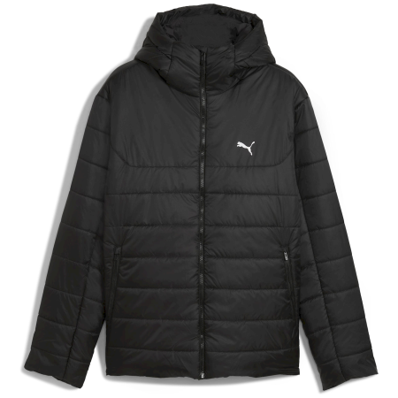 Pánska bunda Puma ESS Hooded Padded Jacket čierna PUMA Black
