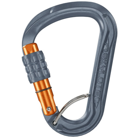 Karabína Skylotec Leger SGL (screw gate with spring bar) sivá/oranžová