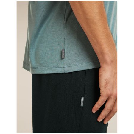 Pánske funkčné tričko Icebreaker Merino Blend Core SS Tee Single Line Camp