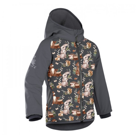 Detská softshellová bunda Unuo Softshell Basic Fleece Vzor