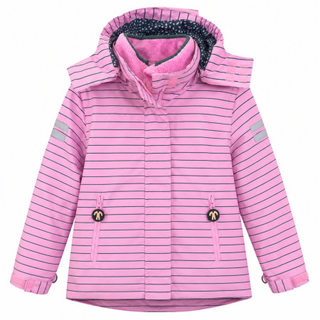 Detská bunda DucKsday Detachable Fleece Jacket Em ružová Pink/Green