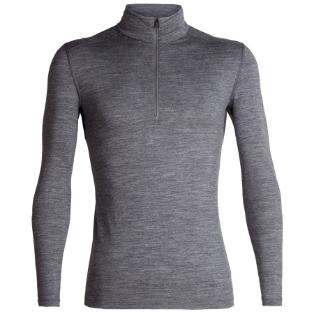 Pánske tričko Icebreaker Mens 200 Oasis LS Half Zip sivá GritstoneHthr