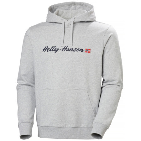 Pánska mikina Helly Hansen Core Graphic Hoodie svetlosivá 947 GREY MELANG