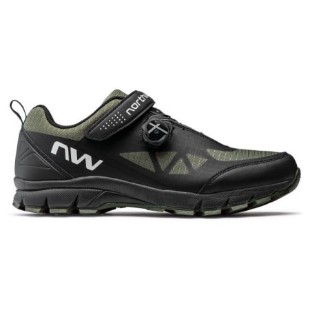 Pánske cyklistické tretry Northwave Corsair čierna/zelená Black/Forest green