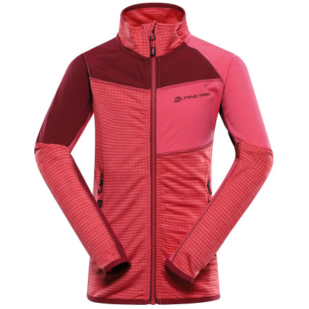 Detská mikina Alpine Pro Onneco 2 Dětská Mikina červená raspberry