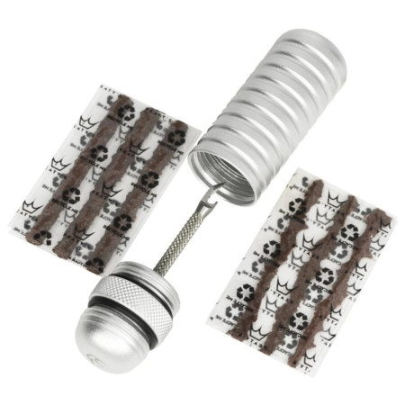 Opravná sada Peaty´s Holeshot Tubeless Puncture Plugger strieborná Silver