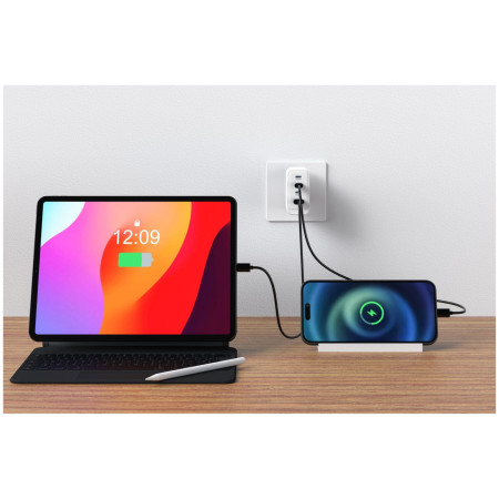 Adaptér Swissten GaN 2X USB-C 100W + 1X USB-C 20W + 1X USB-A 30W