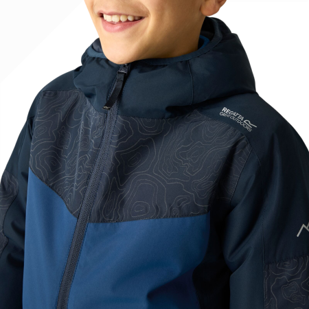 Detská zimná bunda Regatta Illuma Reflective Jacket Navy/Aviator Blue
