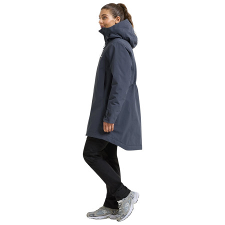 Dámsky softshellový kabát Didriksons Eris Wns Parka tyrkysová Sleepy Blue