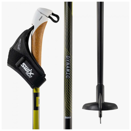 Bežecké palice Swix Dynamic D3 Just Click