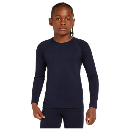 Detské funkčné tričko Icebreaker K 200 Oasis LS Crewe Midnight Navy