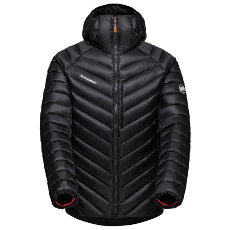 Pánska páperová bunda Mammut Broad Peak IN Hooded Jacket Men čierna/červená