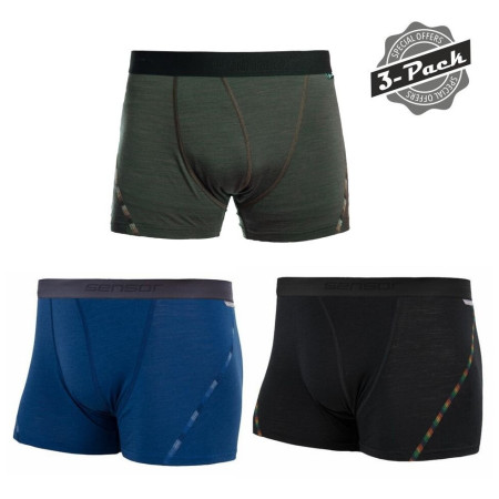 Pánske trenky Sensor Merino Air 3-PACK