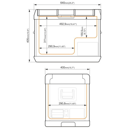 Kompresorová chladnička Yolco GCX37