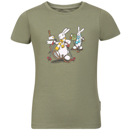 Detské tričko Alpine Pro Bobbo Oil Green svetlozelená OIL GREEN